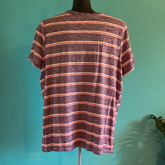 Mudd Burnout Roadtrip Striped T-shirt - Picture 2 of 5